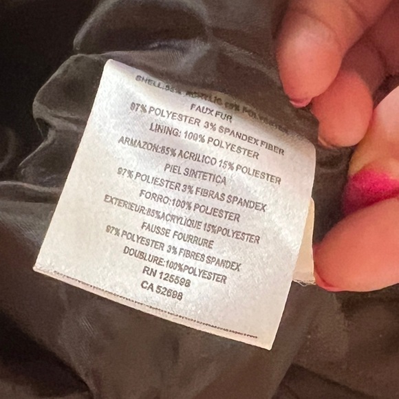 ELLEN TRACY Faux Fur Mink Vest Gold Hardware Nordstrom - Picture 5 of 7